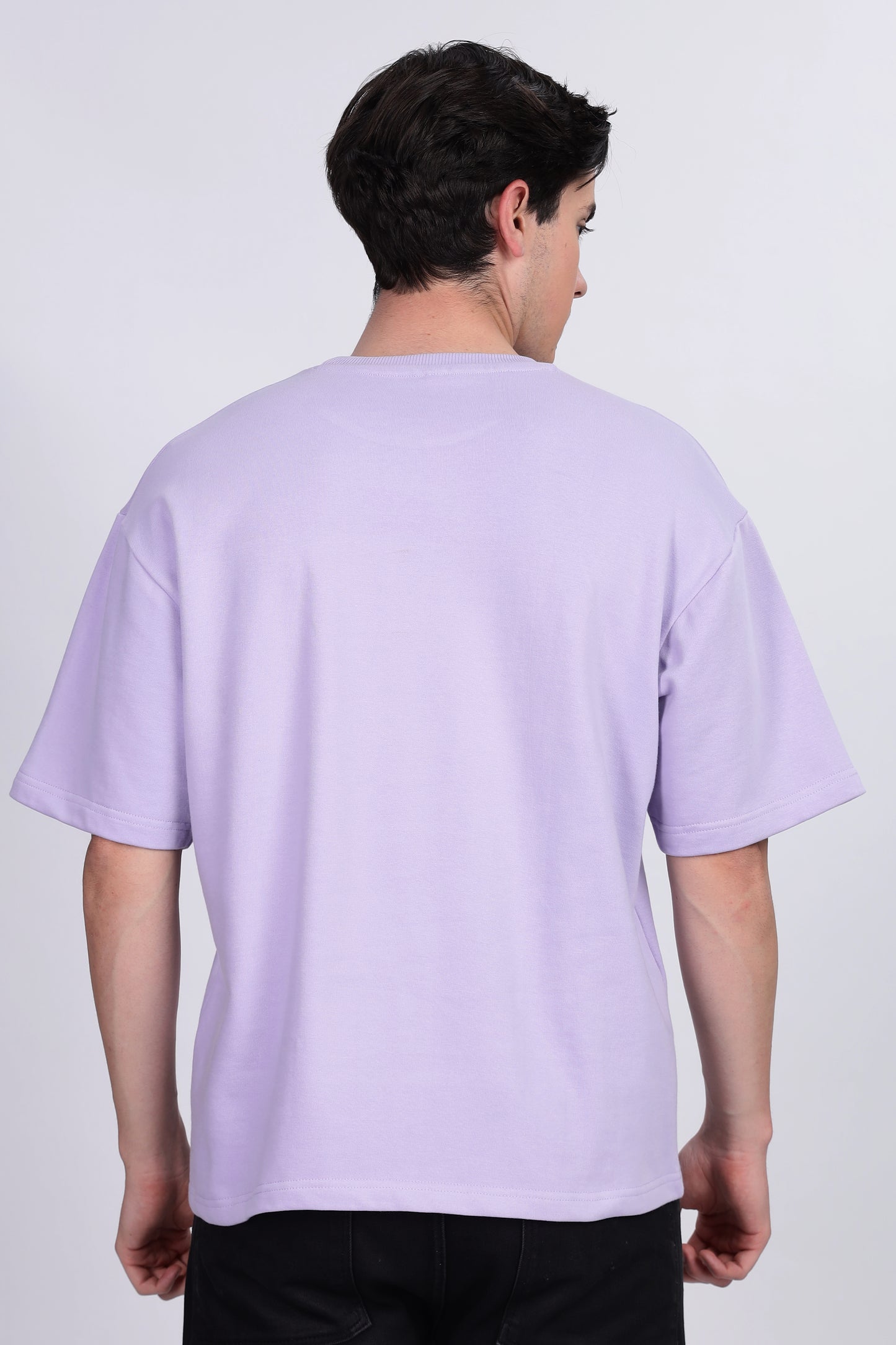 Skigg Lavender Terry Oversized T-Shirt – Explore Design | 280 GSM - Skigg Wears